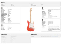 Fender Squier FSR Sonic Stratocaster MN FRD Fender Squier FSR Sonic Stratocaster MN FRD